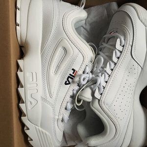 White Fila disrupters